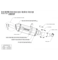 Akrapovic Suzuki GSX-R 600 750 S-S6SO8-HZC