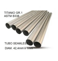 GPR Cafè Racer Tubo titanio seamleSs D. 42,4mm X 1mm L.1000mm TU.T.6