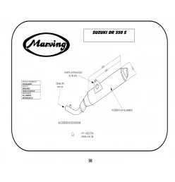 Marving S/AAA/46/BC Suzuki Dr 350