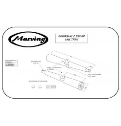 Marving K/2024/NC Kawasaki Z 550 Gp Uni-trak