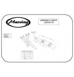 Marving K/3410/NC Kawasaki Z 1000 R 83