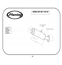 Marving H/2130/NC Honda Vfr 750 F 90/93