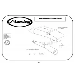 Marving K/2900/NC Kawasaki Gpz 750 R