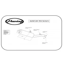 Marving S/2128/BC Suzuki Gsx 750 R 89/91