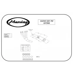 Marving S/3506/NC Suzuki Gsx 750 Katana