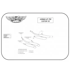 Marving H/CP18/BC Honda Vf 750 Custom 93