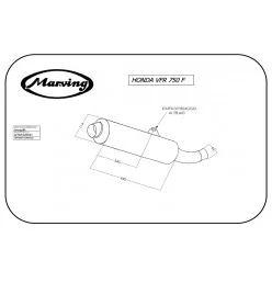 Marving H/2134/BC Honda Vfr 750 F 94/97