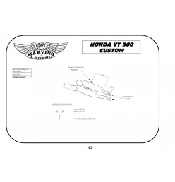 Marving H/CP20/BC Honda Vt 500 Custom