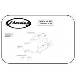 Marving EDR/56/NC Honda Nx 650 Dominator 95