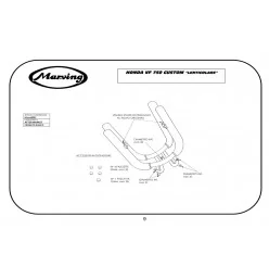 Marving H/2108/BC Honda Vf 750 Custom Lenticolare