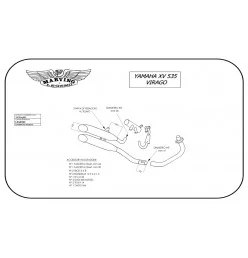 Marving Y/CP05/BC Yamaha Xv 535 Virago
