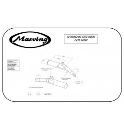 Marving K/2080/NC Kawasaki GPX 600 R