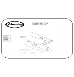 Marving S/2038/BC Suzuki Gsx 400 F