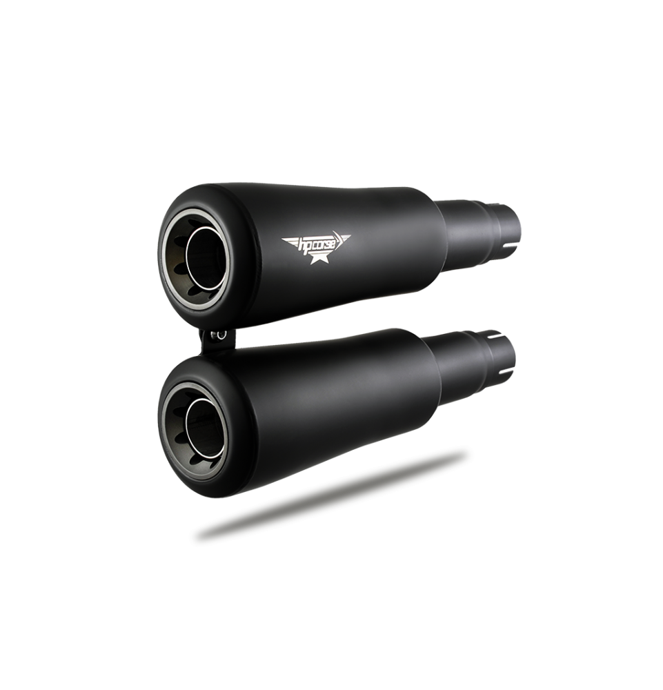 2X TERMINALI Di Scarico Sportivi Per VW SCIROCCO 3 In ACCIAIO Inox Nero Ad Incastro Plug Pla I74190