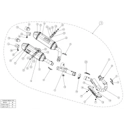 Akrapovic Honda CRF 250 R S-H2MET8-QTA