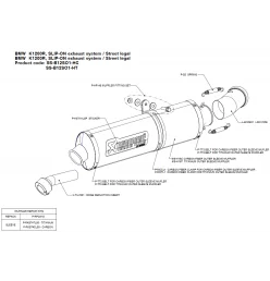 Akrapovic Bmw K1200S K1200R SS-B12SO1-HC