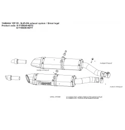 Akrapovic Yamaha YZF R1 S-Y10SO8-HDTC