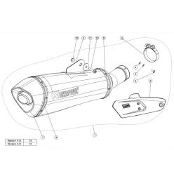 Akrapovic Bmw R 1200 R S-B12SO19-HLGBL
