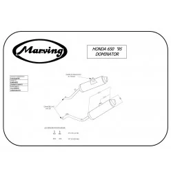 Marving H/AAA/56/BC Honda Nx 650 Dominator 95