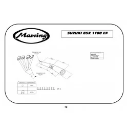 Marving S/3513/NC Suzuki Gsx 1100 Ef
