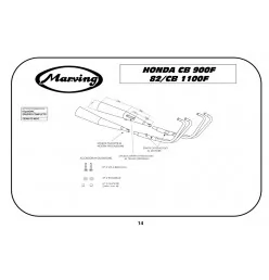 Marving H/5006/NC Honda Cb 900 F 82>