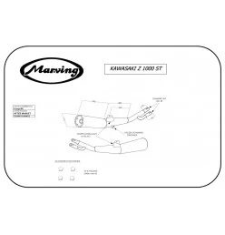Marving K/2051/BC Kawasaki Z 1000 St
