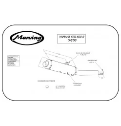 Marving Y/2139/NC Yamaha Fzr 600 R 94/95