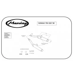 Marving Y/2151/BC Yamaha Trx 850 96