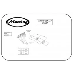 Marving S/3512/NC Suzuki Gsx 550 E/es/ef