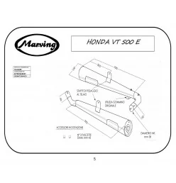 Marving H/2060/BC Honda Vt 500 E