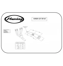 Marving H/3305/BC Honda Cb 750 Kz