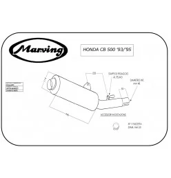 Marving H/2152/NC Honda Cb 500 93/95