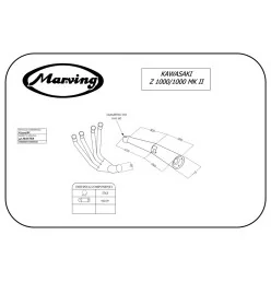 Marving K/3404/BC Kawasaki Z 1000/1000 Mk Ii