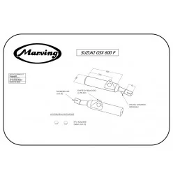 Marving S/2093/NC Suzuki Gsx 600 F