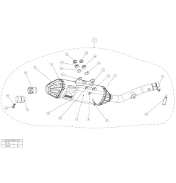Akrapovic Suzuki RM-Z 250 S-S2SO5-BNTA