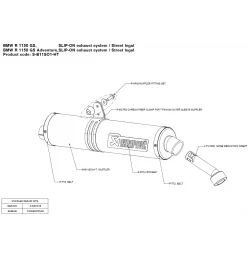 Akrapovic Bmw R 1150 GS - Adventure S-B11SO1-HT