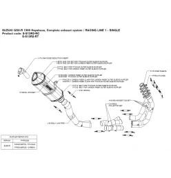 Akrapovic Suzuki GSX-R 1300 Hayabusa S-S13R2-RC