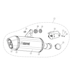 Akrapovic Bmw R 1200 GS - GS Adventure S-B12SO16-HAABL