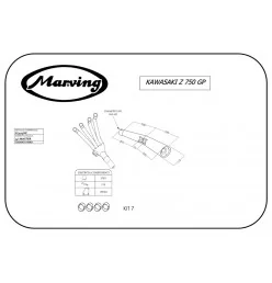 Marving K/3413/NC Kawasaki Z 750 Gp