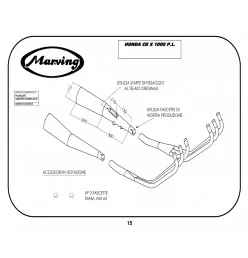 Marving H/5004/BC Honda Cbx 1000 Pro Link