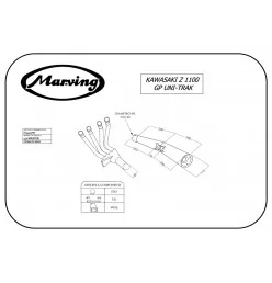Marving K/3415/NC Kawasaki Z 1100 Gp Uni-trak