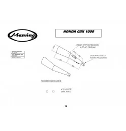 Marving H/4999/BC Honda Cbx 1000