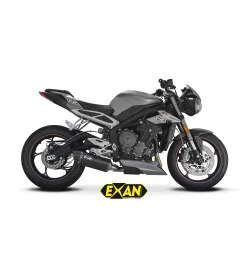 Exan Triumph Street Triple 765 Ovale X-Black
