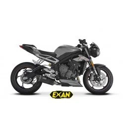 Exan Triumph Street Triple 765 Ovale X-Black