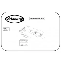 Marving Y/3606/BC Yamaha Xj 750 Seca