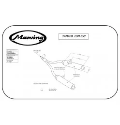 Marving Y/2113/BC Yamaha Tdm 850