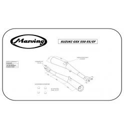 Marving S/2022/NC Suzuki Gsx 550 Es/ef