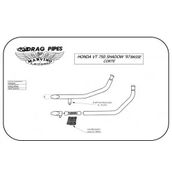 Marving H/JC30/IX Honda Vt 750 Shadow 97