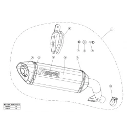 Akrapovic Honda NC750S S-H7SO2-HRC