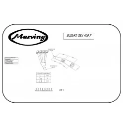 Marving S/3505/NC Suzuki Gsx 400 F